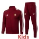26-27 Spain Brown Red Kids Jacket Tracksuit #E26047(童装)