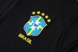 26-27 Brazil Jordan Black Kids Half Pull Tracksuit #E26048(童装)(半拉链)