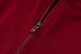 26-27 Spain Brown Red Kids Half Pull Tracksuit #E26049(童装)(半拉链)