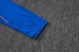 26-27 France Fancy blue Kids Half Pull Tracksuit #E26058(童装)(半拉链)