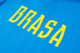26-27 Brazil Lake blue Kids Half Pull Tracksuit #E26057(童装)(半拉链)