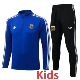 26-27 Argentina Fancy blue Kids Half Pull Tracksuit #E26053(童装)(半拉链)