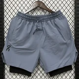 D632 ON Light blue Casual Short Pants