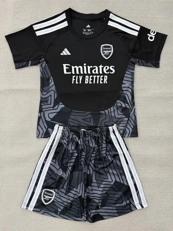 26-27 ARS Black Goalkeeper Kids Soccer Jersey