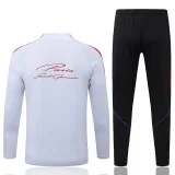 26-27 PSG White Red Kids Half Pull Tracksuit #E26073(童装)(半拉链)