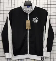 1960 Santos FC Black Retro Windbreaker 1960 Santos FC Black Retro Windbreaker