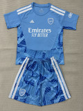 26-27 ARS Lake blue Goalkeeper Kids Soccer Jersey