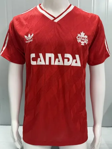 1986 Canada Home Retro Soccer Jersey
