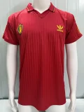 1990 Belgium Home Retro Soccer Jersey