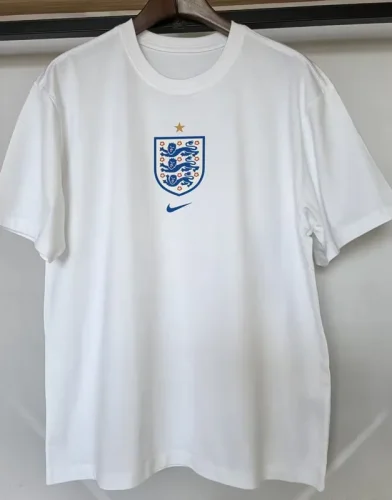 26-27 England White High Quality Casual T-Shirt