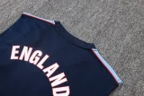 26-27 England Royal blue Tank top and shorts suit #D26042