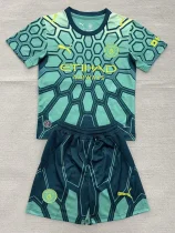26-27 Man City Green Goalkeeper Kids Soccer Jersey 26-27 Man City Green Goalkeeper Kids Soccer Jersey