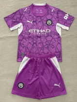 26-27 Man City Pink Goalkeeper Kids Soccer Jersey 26-27 Man City Pink Goalkeeper Kids Soccer Jersey