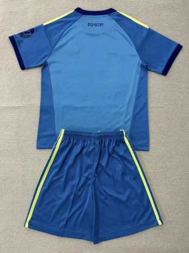 26-27 RMA Lake blue Goalkeeper Kids Soccer Jersey