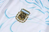 26-27 Argentina White Half Pull Tracksuit #B26063(半拉链)