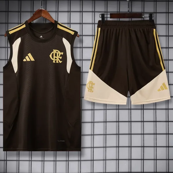 26-27 Flamengo Brown Tank top and shorts suit