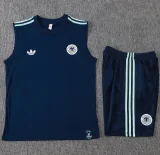 26-27 Germany Royal blue Tank top and shorts suit #D26052