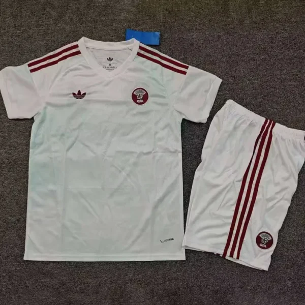 26-27 Qatar Away Kids Soccer Jersey