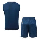 26-27 Italy Dark blue Tank top and shorts suit #D26051