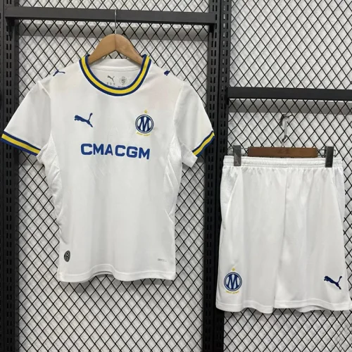 26-27 Marseille Home Kids Soccer Jersey