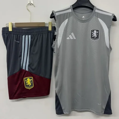 26-27 Aston Villa Gray Tank top and shorts suit (背心短裤)