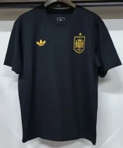 26-27 Spain Black High Quality Casual T-Shirt (三叶草) 26-27 Spain Black High Quality Casual T-Shirt (三叶草)