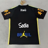 26-27 Brazil Black Training shirts (Nk标带广告)