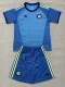 26-27 Leeds United Blue Goalkeeper Kids Soccer Jersey