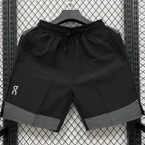 D2601 ON Black Casual Short Pants