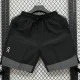 D2601 ON Black Casual Short Pants