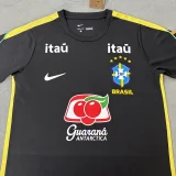 26-27 Brazil Black Training shirts (Nk标带广告)