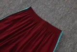 26-27 Portugal Brown Red Half Pull Tracksuit #B26073(半拉链)