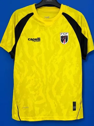 26-27 Cape Verde Yellow Goalkeeper Soccer Jersey