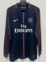 2017-2018 PSG Paris Home Long Sleeve Retro Soccer Jersey (长袖) 2017-2018 PSG Paris Home Long Sleeve Retro Soccer Jersey (长袖)