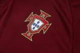 26-27 Portugal Brown Red Half Pull Tracksuit #B26073(半拉链)