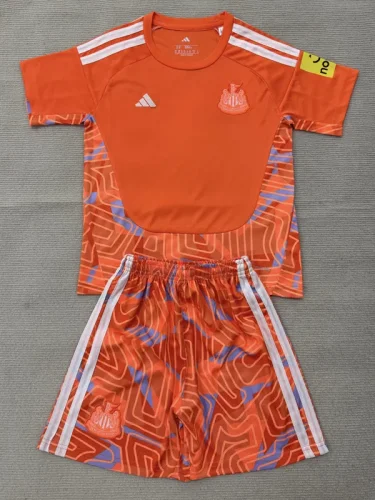 26-27 Newcastle Orange Goalkeeper Kids Soccer Jersey
