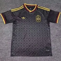 26-27 Spain Black Fans Soccer Jersey (带2星)