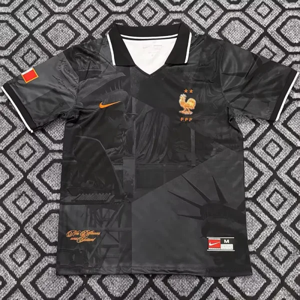 26-27 France Black Special Edition Fans Training shirts