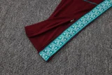 26-27 Portugal Brown Red Half Pull Tracksuit #B26073(半拉链)