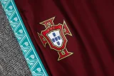 26-27 Portugal Brown Red Half Pull Tracksuit #B26073(半拉链)