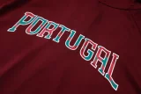 26-27 Portugal Brown Red Half Pull Tracksuit #B26073(半拉链)