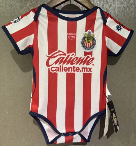 26-27 Chivas Guadalajara Home Baby Infant Crawl Suit
