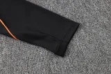 26-27 Netherlands Black Half Pull Tracksuit (半拉链)