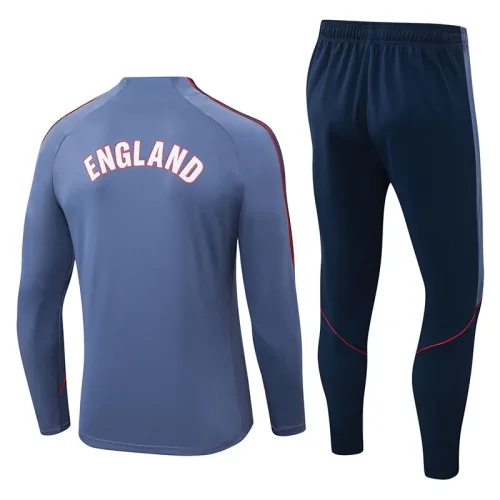 26-27 England Gray Half Pull Tracksuit (半拉链)