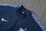 26-27 England Royal blue Half Pull Tracksuit (半拉链)
