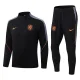 26-27 Netherlands Black Half Pull Tracksuit (半拉链)