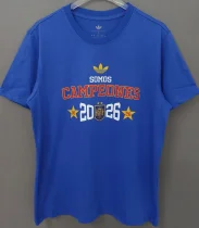 2026 Spain Fancy blue Campeones High Quality T-Shirt (三叶标) 2026 Spain Fancy blue Campeones High Quality T-Shirt (三叶标)