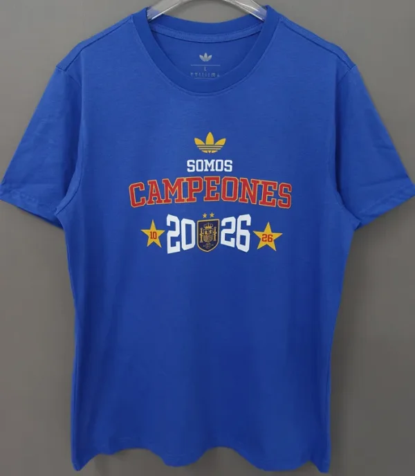 2026 Spain Fancy blue Campeones High Quality T-Shirt (三叶标)