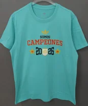 2026 Spain Lake blue Campeones High Quality T-Shirt (三叶标) 2026 Spain Lake blue Campeones High Quality T-Shirt (三叶标)