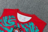 26-27 Portugal Red Green Tank top and shorts suit
